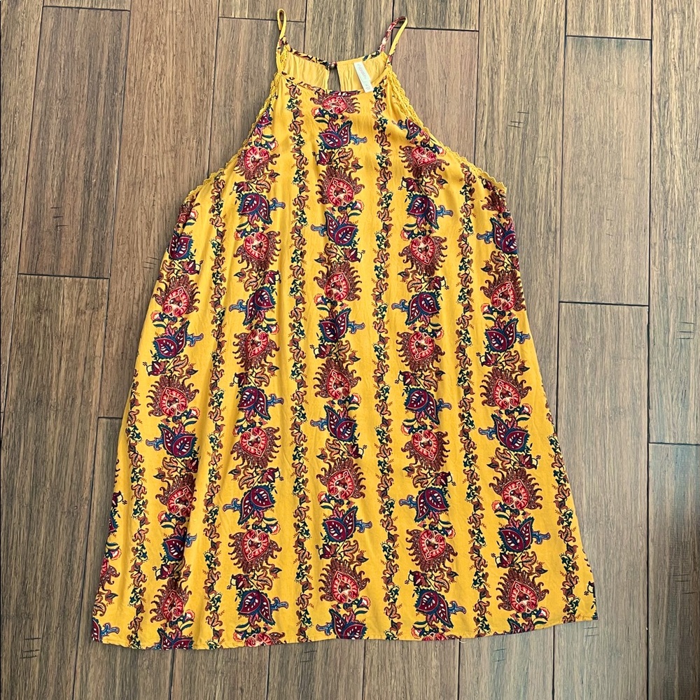 Halter Floral Print Dress